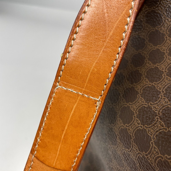 Celine Macadam Drawstring Shoulder Bag Brown - Picture 4 of 7